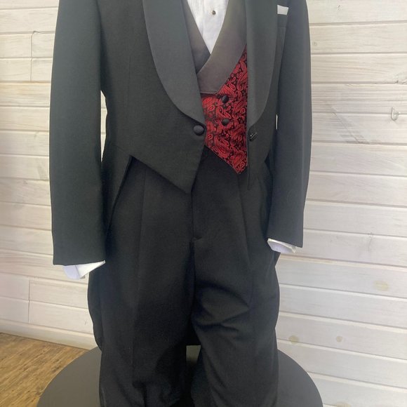 Men's Black Shawl Tail Coat - Picture 2 of 4